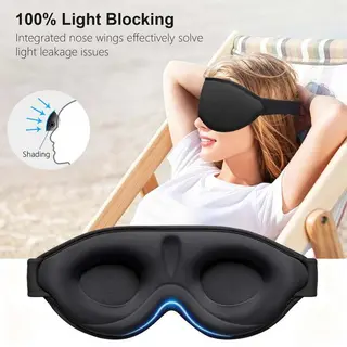 Zero Eye Pressure Sleep Mask with 3D Ergonomic Design by Flying-Store thumbnail 2
