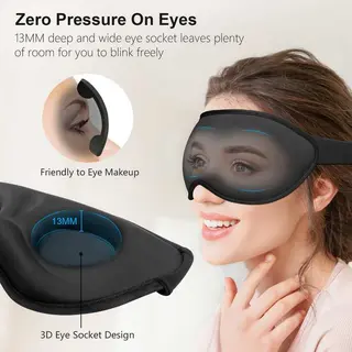Zero Eye Pressure Sleep Mask with 3D Ergonomic Design by Flying-Store thumbnail 3