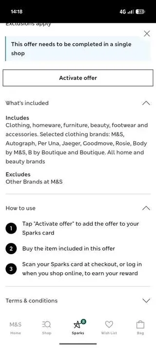 Sparks Card Offer: Get a £10 Reward on a £30 Spend Across Fashion, Home and Beauty thumbnail 3