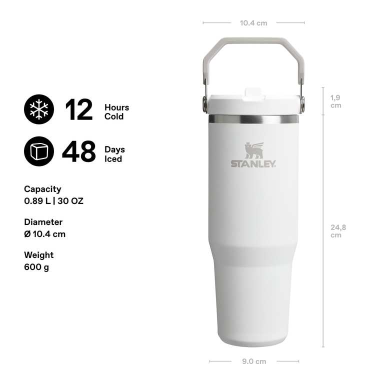 Stanley IceFlow Flip Straw Tumbler White now reduced photo 2