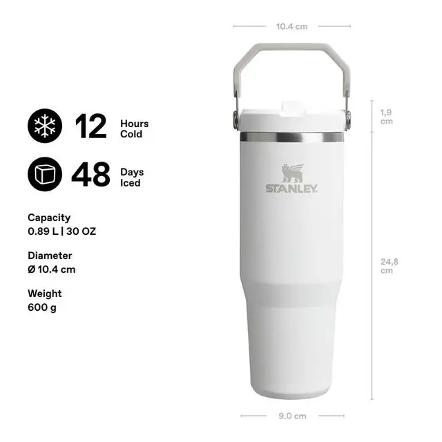 Stanley IceFlow Flip Straw Tumbler White now reduced photo 2