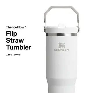 Stanley IceFlow Flip Straw Tumbler White now reduced thumbnail 3