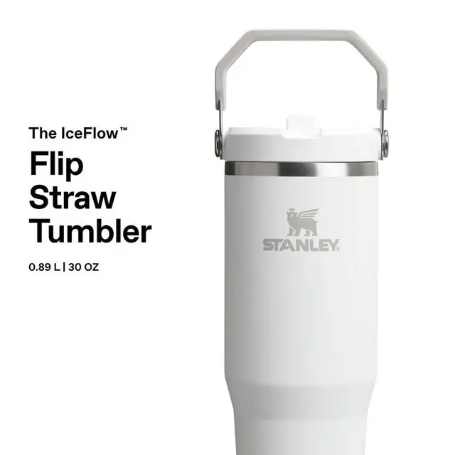 Stanley IceFlow Flip Straw Tumbler White now reduced photo 3