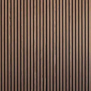 Strivo Acoustic Slat Panel 600mm x 2400mm in Walnut, Black Oak or Dark Grey Oak from The Panel Company thumbnail 1