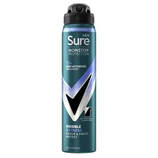 Sure Men Nonstop Protection Invisible Ice Fresh Deodorant 250ml thumbnail 1