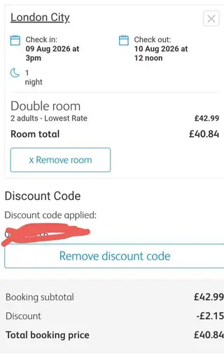 Travelodge Central London Double Room for 2 Adults One Night from £40.84 thumbnail 2