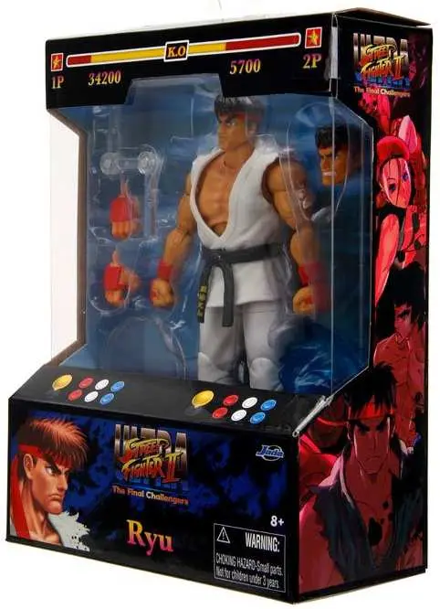 Ultra Street Fighter II 6 Inch Action Figures Ryu, Chun-Li, Fei Long photo 2