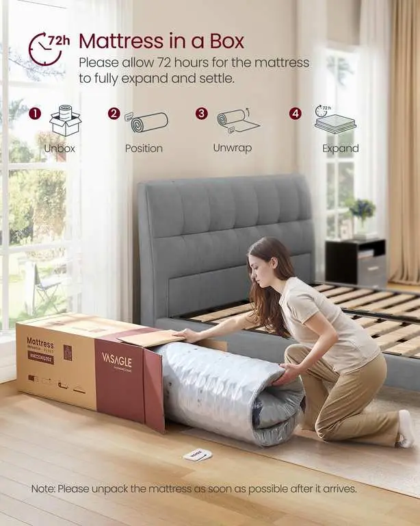 Vasagle Hybrid Mattress with Pocket Springs and Gel Memory Foam photo 3