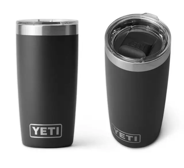 Yeti Rambler 10oz Tumbler with MagSlider Lid in Black, Multiple Colours Available
